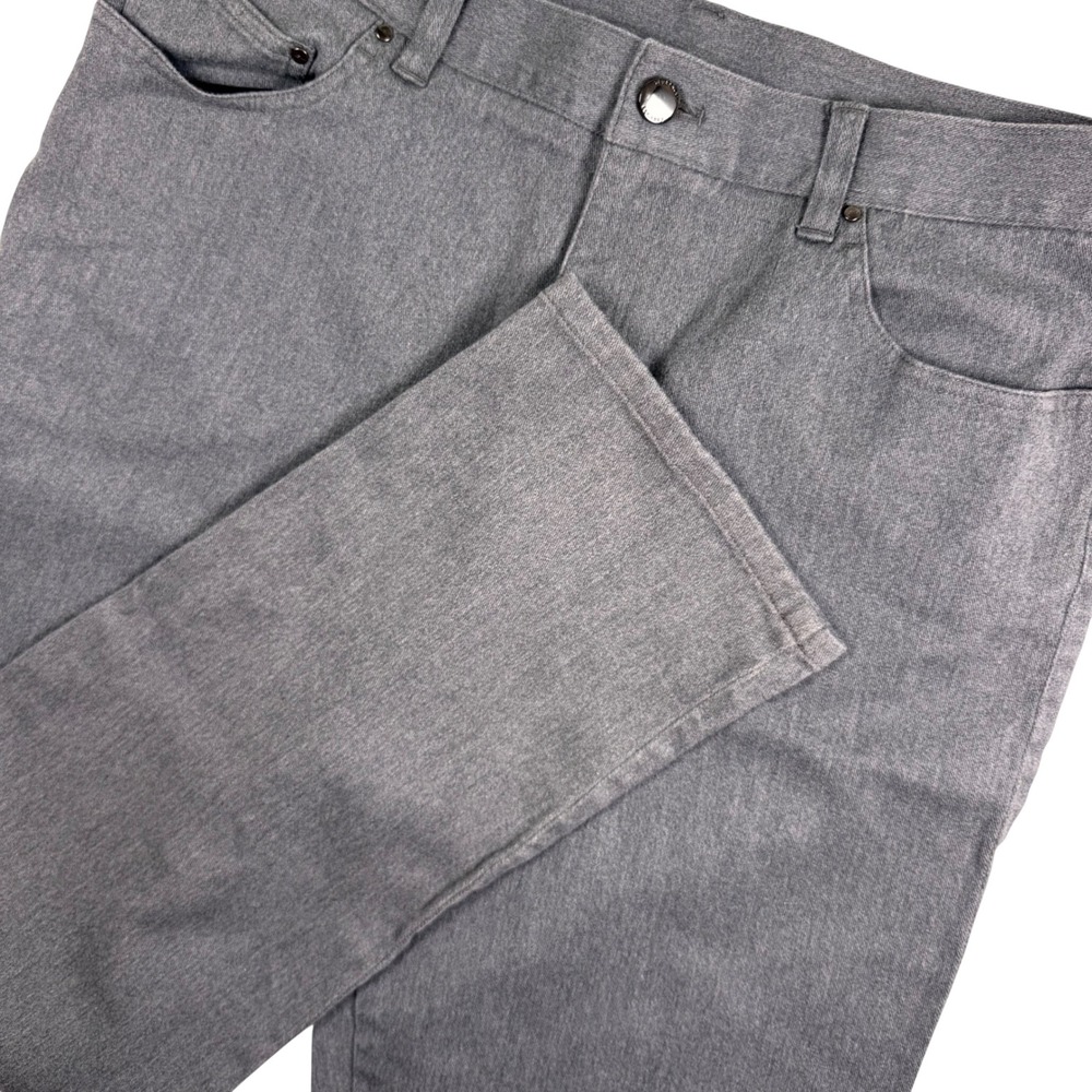 Lauren Jeans Co Ralph Lauren Straight Leg Jeans Women 14 Gray Stretch Denim